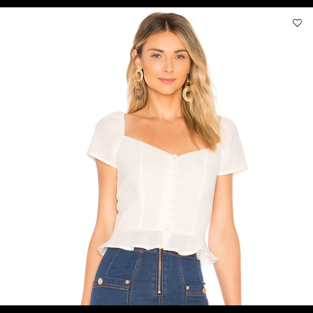 Superdown Bailey Button Front Top